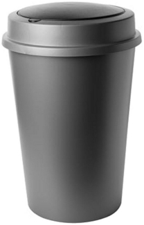 Centi Biomülleimer FLIP-Can Abfalleimer 50L, mit Klappdeckel und Schnapverschluss