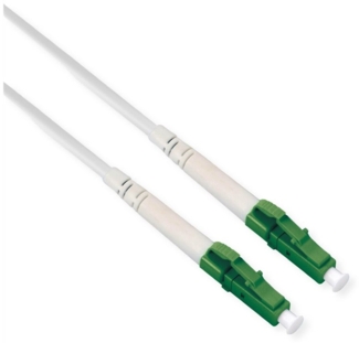 ROLINE Glasfaserkabel 9/125 um OS2 LC/LC APC stahlarmiert simplex LSOH weiss 15