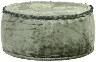 vidaXL Pouf Rund Samt 40x20 cm Grün 287567
