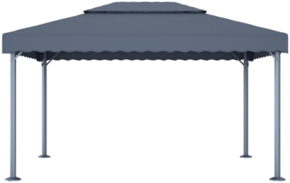 vidaXL Pavillon 400 x 300 cm Anthrazit Aluminium 48063