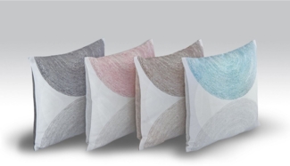 Gözze Kissenhüllen GÖZZE Kissenhülle SORENTO anthrazit BL 50x50 cm grau