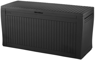 Keter Gartenbox "Comfy" 270L Anthrazit bis 250kg belastbar Kissenbox Aufbewahrungsbox