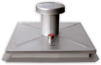 Hailo Schachtabdeckung HS1 Edelstahl 2mm tagwasserdicht 1000x1000 mm geschlossen