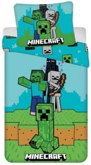 Minecraft Design Kuschelige Bettwäsche Baumwolle, 140x200 cm & 70x90 cm