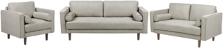 Sofa Set taupe 6-Sitzer NURMO