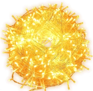 Rosnek LED-Lichterkette 100-2000 LED 10-100M Lichterkette Beleuchtung, Außen Weihnachten Party, Wasserdicht