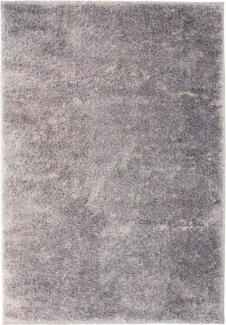 vidaXL Shaggy-Teppich 80 x 150 cm Grau