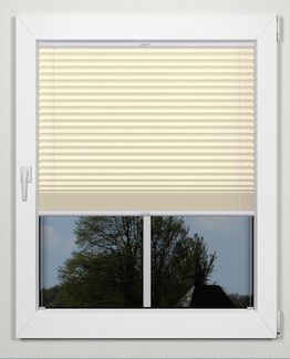 indeko Plissee simple, Lichtschutz, mit Bohren, verspannt, verschraubt, nach Maß