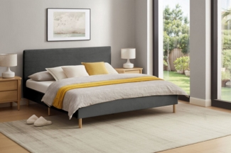 Home affaire Polsterbett Armandine inkl. Lattenrost, Kopfteil mit Cordbezug, erhältlich in den Breiten 140cm & 180cm