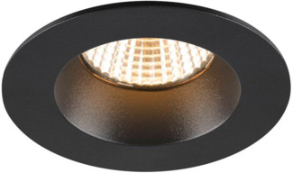 SLV NEW TRIA® 68, Deckeneinbauleuchte, 3000K, 38°, IP 20 / IP 65, rund, schwarz - Einbauleuchten