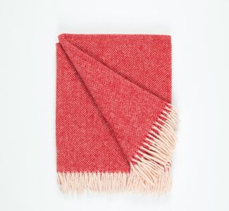 Wolldecke Plaid Busee aus reiner 100% Wolle 140x170cm, Sandiik, Super Weich