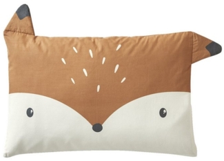 vertbaudet Bettwäsche Baby Kissenbezug BABY FOX, Fuchsgesicht, Baumwolle