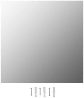 vidaXL Wandspiegel 2 Stk. 60x60 cm Quadratisch Glas 3051624