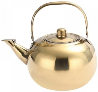 FELIXLEO Teekanne Verdickte exquisite Blumenteekanne aus Edelstahl, (1-St)