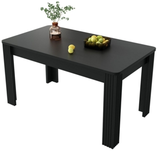 Elegear Esstisch Modernes Eichenholz Esszimmer Tisch, Robuster, Rechteckiger Esstisch (117*68*75cm), Kaffee-Tisch mit eleganter Holzmaserung und stabilen Tischbeinen