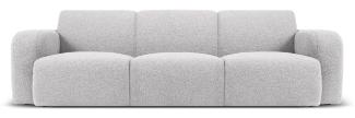 Micadoni Boucle Sofa Molino 3-Sitzer Boucle Hellgrau