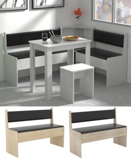 VCM Essgruppe Esal 918349 Weiß H. 80 x B. 110 x T. 42 cm