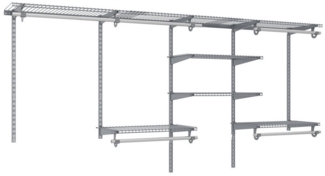 KOMFOTTEU Wandgarderobe, Kleiderstangen Wandgarderobe, 122-244 cm