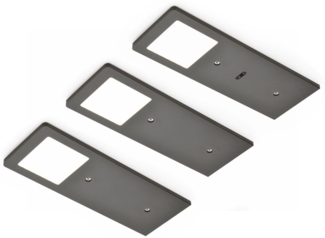 AstraLED SE Set-3 Unterbodenleuchten schwarz matt 3000 K warmweiß / Nischenleuchten / Lumica