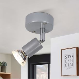 ZMH Verstellbarer LED-Deckenstrahler GU10 1-flammig Deckenstrahler Industriell Wohnzimmer