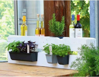 Pflanzgefäß Easy 10 cm für Europaletten, betonfarbe