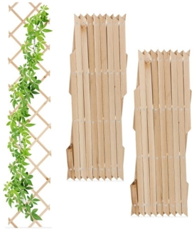 Ausziehbares Rankgitter Holz 3er Set 10048822