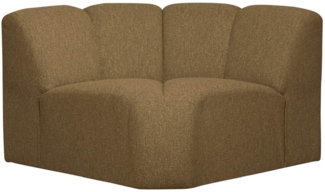 Modulsofa Mojo Boucle Eck-Element, Gelb/Braun