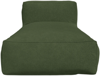 Vente-unique - Recamiere - Cord - Grün - NOUMARA