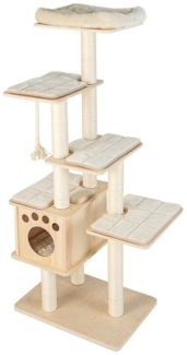 COSTWAY Kratzbaum Katzenbaum, aus Massivholz, Sisal, 170cm