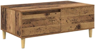 vidaXL Couchtisch mit Schubladen Altholz 90 x 50 x 35 cm Holzwerkstoff 881192