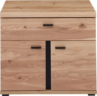 Kommode Sonos , Holz, Holzwerkstoff, Kunststoff, Metall , Holzfarben , 77 x 67 x 38 cm