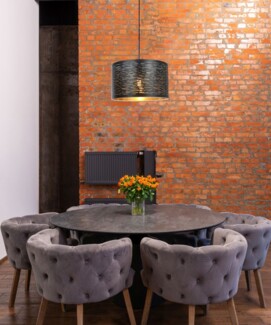 Hängeleuchte Esszimmer Hängelampe Wohnzimmer Pendelleuchte Schwarz 15342
