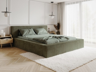 Compleo Polsterbett CORD mit Stauraum ASTA, Modern design (Kostenlose Lieferung! TOP ANGEBOT), Viele Varianten zur Auswahl – wählen Sie Größe und Farbe!