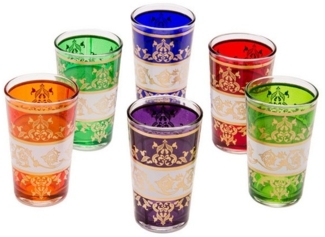 Marrakesch Orient & Mediterran Interior Teeglas 6x Teegläser Laman (verschiedene farben)
