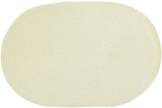 Haus und Deko Platzset Platzset oval ca. 45x30 cm Bast Optik Platzdeckchen Tischset geflochte, (1-St)