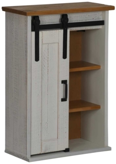 vidaXL Hängeschrank HALDEN mit Schiebetür Weiß 49x22,5x70 cm Kiefer 4018438
