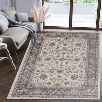 Mazovia Orientteppich Oriente Teppich - Traditioneller Teppich Orient Beige Creme Grau, 60 x 100 cm, Geeignet für Fußbodenheizung, Pflegeleicht, Wohnzimmerteppich