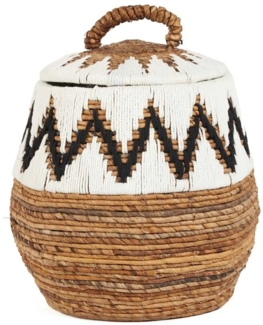 Der Little Bay Beach Korb - Natur Weiß - M - Naturweiß - 44x44x47cm