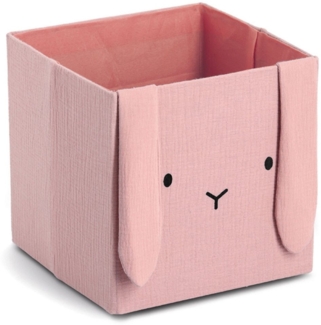 Zeller Present Aufbewahrungsbox "Hase", Musselin, Tiermotiv, kinderfreundlich, faltbar