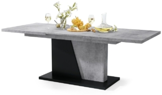 Mazzoni Esstisch Design Noble Noir Tisch ausziehbar 160 bis 218 cm