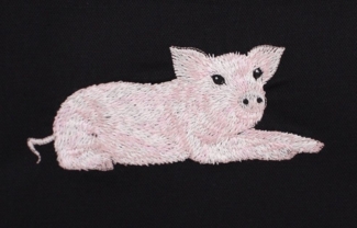 Vista Portuguese Geschirrtuch schwarz Schwein