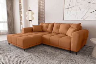 99rooms Ecksofa Massimo, Sofa L-Form, Eckcouch, mit oder ohne Schlaffunktion,Rundumbezug, in Strukturstoff NEVE