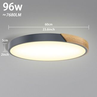 FIVMEN LED Deckenleuchte Deckenlampe Holz Deckenleuchte Deckenlampen Rund Lampen, Dimmbar