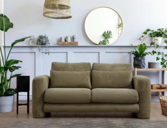 2-Sitzer-Sofa, 'Lily', 73 x 97 x 180, Grün