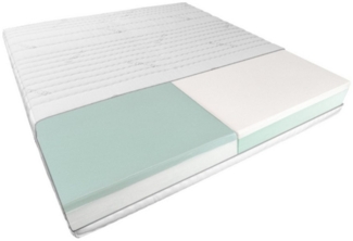 Taschenfederkernmatratze 1000 Federn 7-Zonen Federkernmatratze, 2 Härtegrade, Doppelbett, Paare, AM Qualitätsmatratzen, 24 cm hoch, 140x200 cm