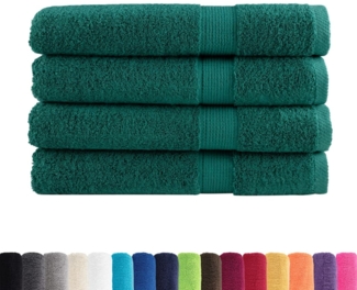 vidaXL Premium-Saunatücher SOLUND 4 Stk. Grün 80x200 cm 600 g/m² 137339