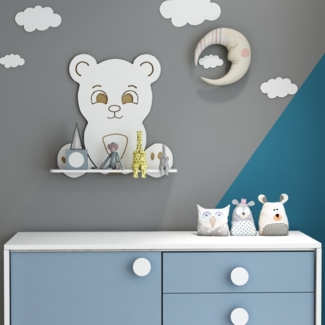 Kinder-Wandregal Korsør in Bärenform [en. casa]