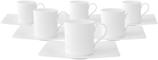 Villeroy & Boch Modern Grace Kaffeetasse mit Untertasse 170 ml 6er Set - DS