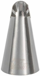 Birkmann Rüschentülle Gefächert #126, Spritztülle, Garniertülle, Backzubehör, Edelstahl, Ø 0. 8 cm, 411739