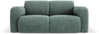 Micadoni Boucle Sofa Molino 2-Sitzer Chenille Petrol